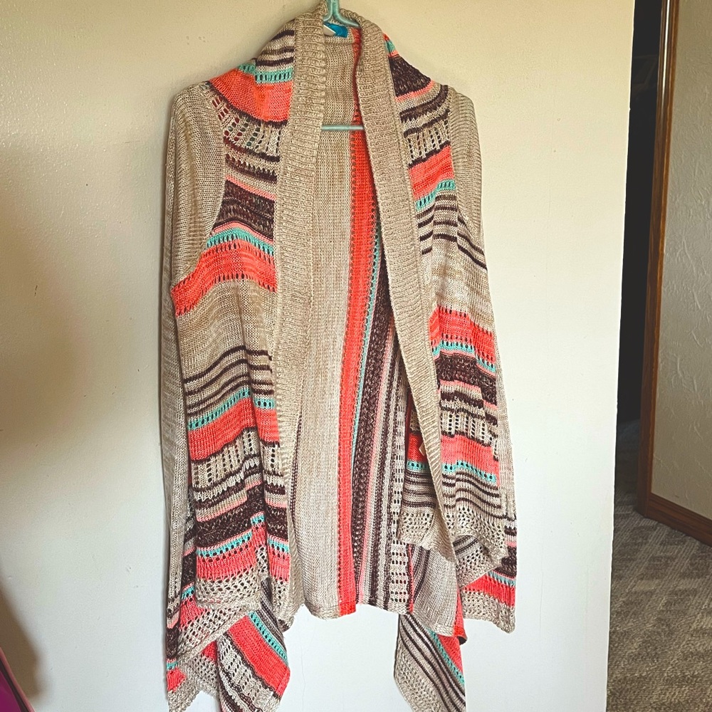 Cute Multi Colored Western cardigan Size Medium